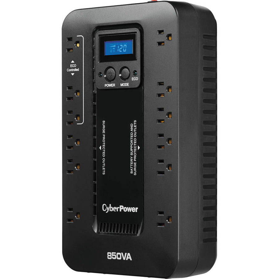 CyberPower UPS Systems EC850LCD Ecologic - Capacity: 850 VA / 510 W EC850LCD