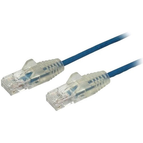 StarTech.com 10 ft CAT6 Cable - Slim CAT6 Patch Cord - Blue Snagless RJ45 Connectors - Gigabit Ethernet Cable - 28 AWG - LSZH (N6PAT10BLS) N6PAT10BLS