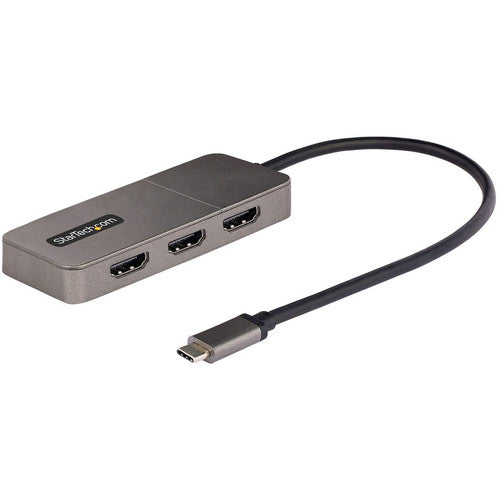 Startech 3-Port USB-C MST Hub, Triple HDMI up to 4K 60Hz w/DP 1.4 Alt Mode & DSC, Multi-Monitor Adapter/Splitter, Windows Only MST14CD123HD