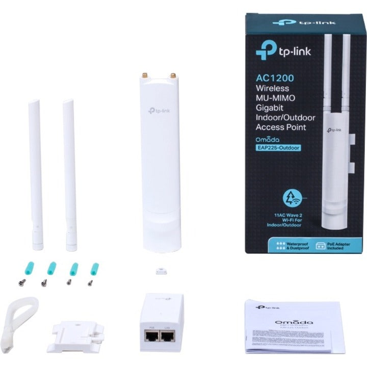TP-Link Omada EAP225-Outdoor Dual Band IEEE 802.11ac 1.17 Gbit/s Wireless Access Point - Outdoor EAP225-Outdoor