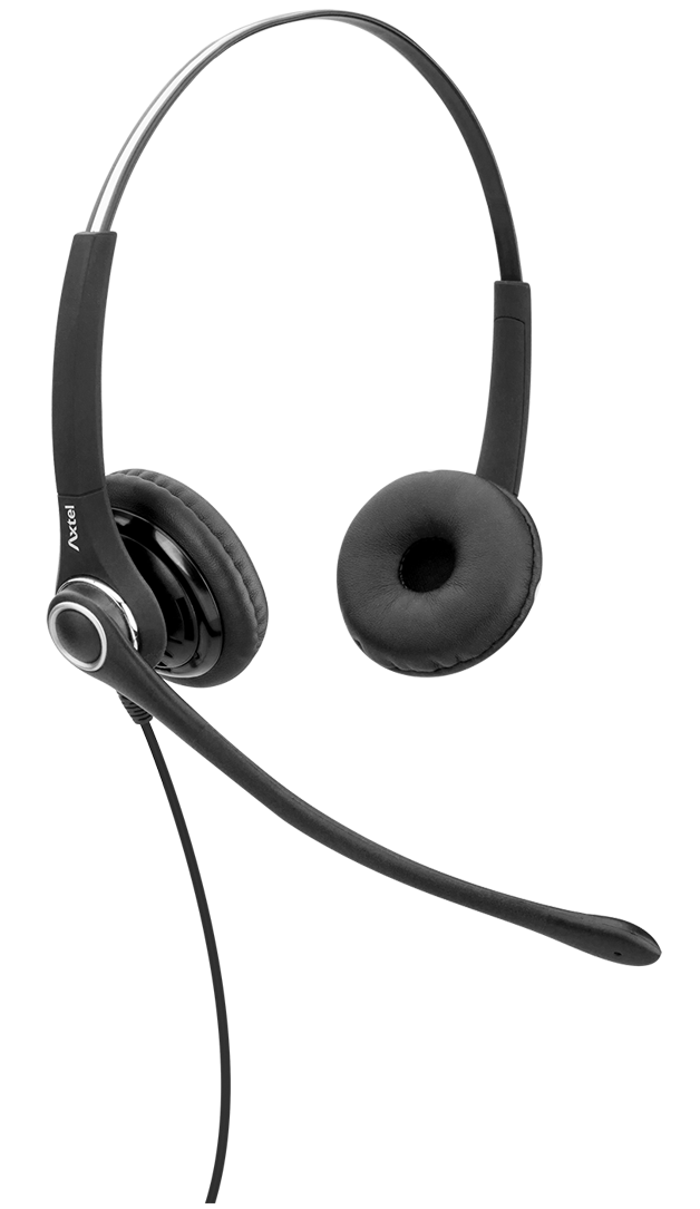 Axtel AXH-PROD Pro Duo Professional Noise-Canceling Headset for Call Centers